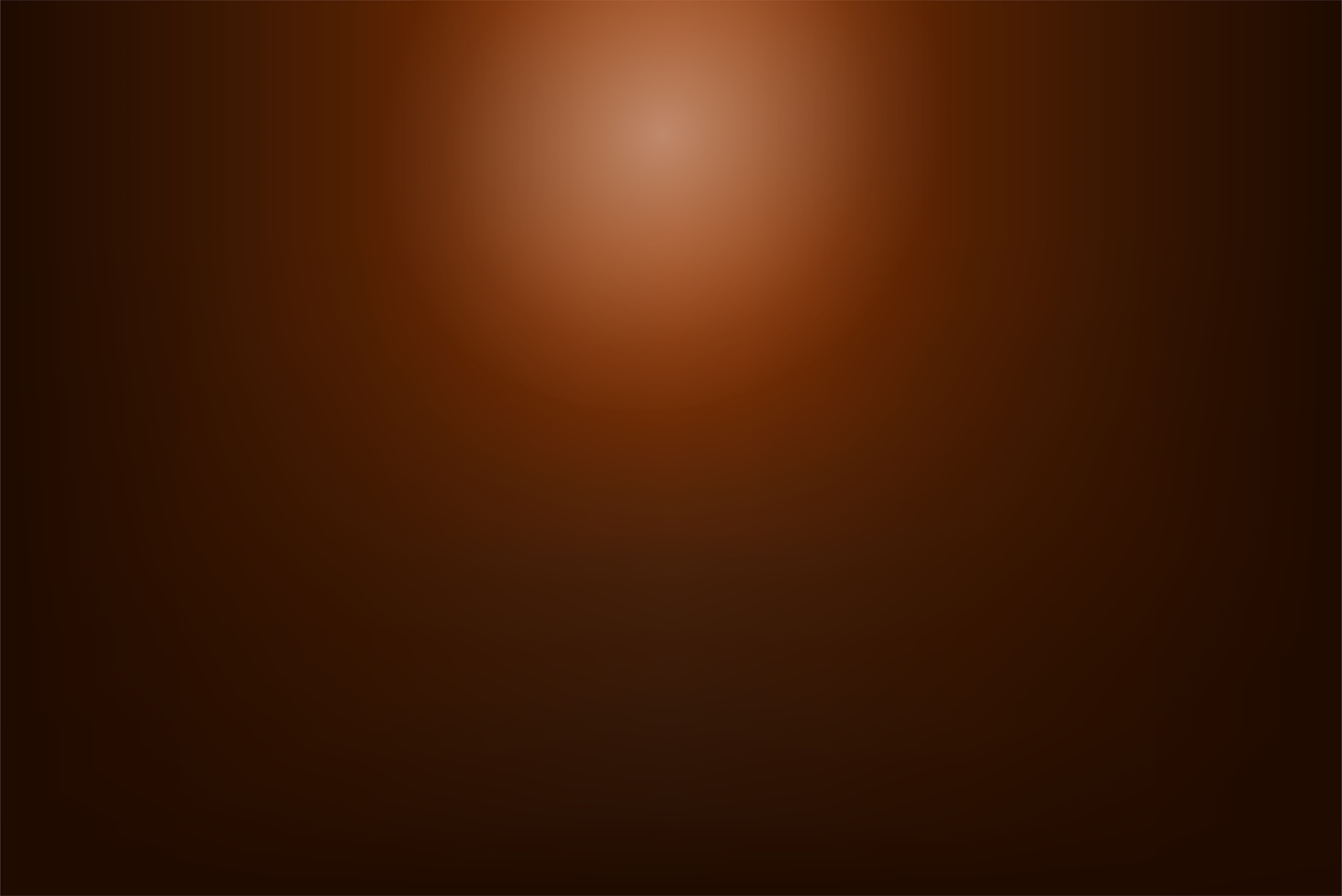 Glowing Light in Dark Brown Gradient Background