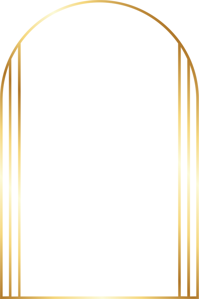 Aesthetic Gold Arch Border